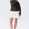 Falda de algodón plisada – Blanco Falda de algodón plisada – Blanco