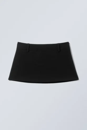 Falda de cintura baja – Negro