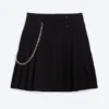 Falda de denim de talle medio Yungblud – Negro Falda de denim de talle medio Yungblud – Negro