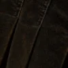 Falda de terciopelo plisado – Marrón oscuro