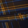 Falda de traje mini de cintura baja – Cuadros azul oscuro