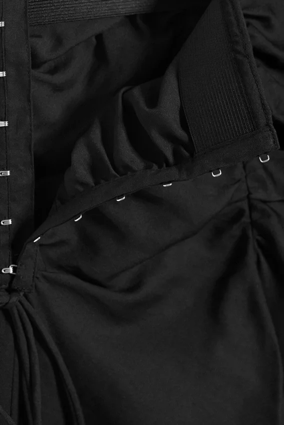 Falda fruncida – Negro Falda fruncida – Negro