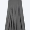 Falda larga con paneles de talle medio – Gris oscuro jaspeado Falda larga con paneles de talle medio – Gris oscuro jaspeado