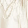 Falda larga de lona de algodón con cordón – Blanca Falda larga de lona de algodón con cordón – Blanca