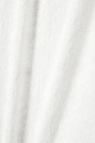 Falda larga de punto de algodón transparente – Blanca