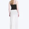 Falda larga de punto de algodón transparente – Blanca Falda larga de punto de algodón transparente – Blanca