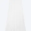 Falda larga de punto de algodón transparente – Blanca Falda larga de punto de algodón transparente – Blanca