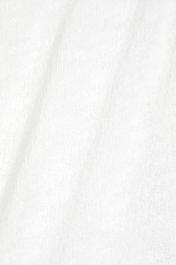 Falda larga de punto de algodón transparente – Blanca Falda larga de punto de algodón transparente – Blanca