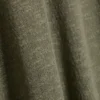 Falda larga de punto de algodón transparente – Verde caqui apagado
