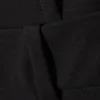 Falda larga de traje acampanada de talle bajo – Negro