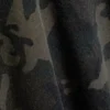 Falda larga estampada de talle medio – Verde caqui – Camuflaje