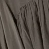 Falda midi asimétrica de algodón – Gris topo oscuro Falda midi asimétrica de algodón – Gris topo oscuro