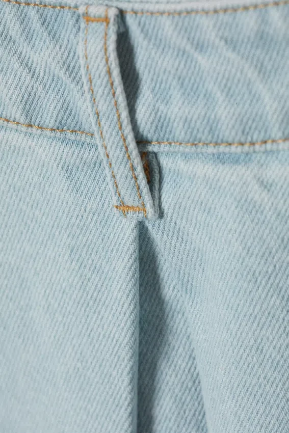 Falda midi circular de cintura alta de denim Amber – Azul cielo – Azul claro Falda midi circular de cintura alta de denim Amber – Azul cielo – Azul claro