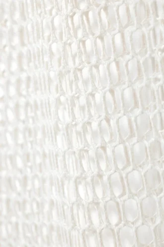 Falda midi de malla – Blanca