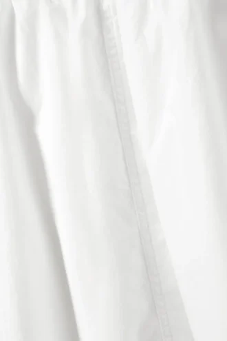 Falda midi de popelín de algodón – Blanca Falda midi de popelín de algodón – Blanca