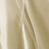 Falda midi de satén de talle bajo – Beige claro apagado
