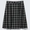 Falda midi plisada de talle medio – A cuadros Falda midi plisada de talle medio – A cuadros
