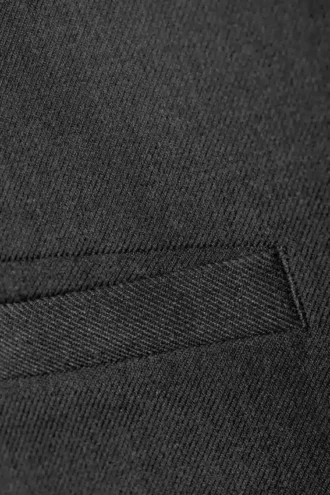 Falda mini de traje de cintura baja – Gris oscuro jaspeado