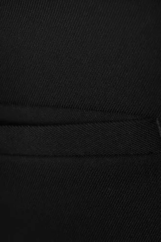Falda mini de traje de talle bajo – Negro