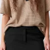 Falda mini de traje de talle bajo y corte ajustado – Negro
