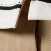 Falda plisada con cintura plegada – Beige