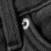 Falda plisada de sarga de talle bajo Liz – Negro embrujado – Negro lavado