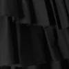 Falda plisada en capas – Negra