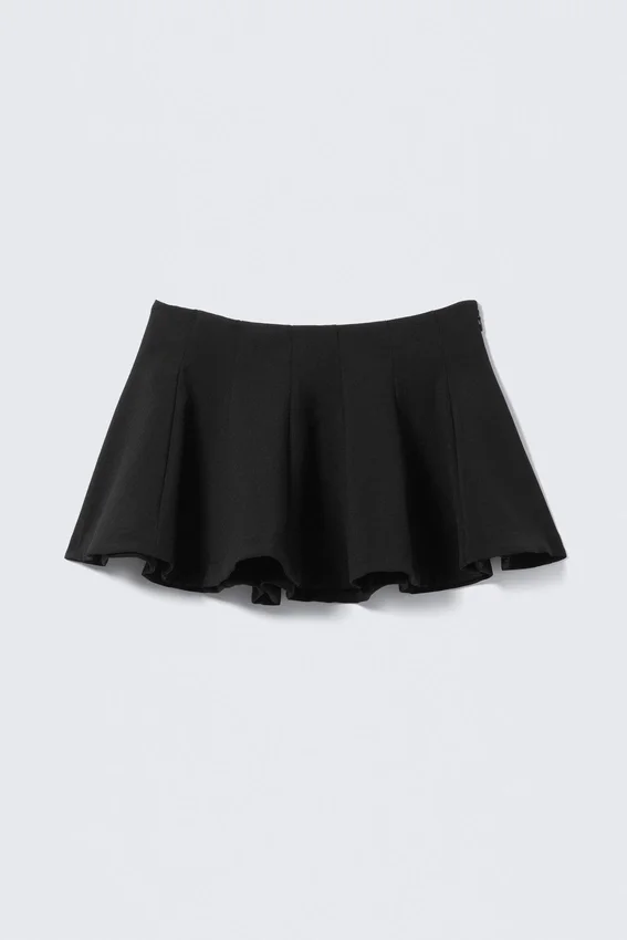 Falda tutú mini acampanada – Negro Falda tutú mini acampanada – Negro