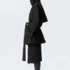 Gabardina oversize de doble botonadura Faustina C – Negro Gabardina oversize de doble botonadura Faustina C – Negro
