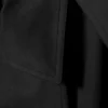 Gabardina oversize de lona con doble botonadura – Negro Gabardina oversize de lona con doble botonadura – Negro