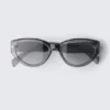 Gafas de sol de ojo de gato angulares – Gris transparente Gafas de sol de ojo de gato angulares – Gris transparente