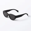 Gafas de sol de ojo de gato angulares – Negro – Lentes negras Gafas de sol de ojo de gato angulares – Negro – Lentes negras