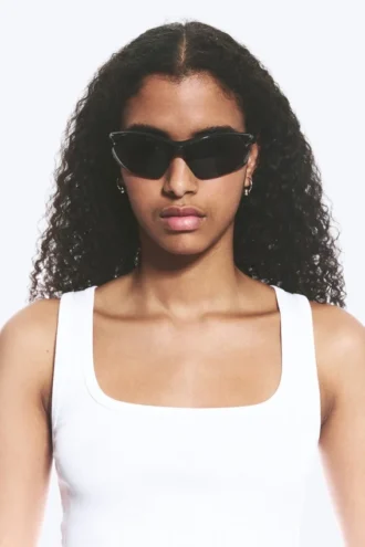 Gafas de sol deportivas llamativas – Negro