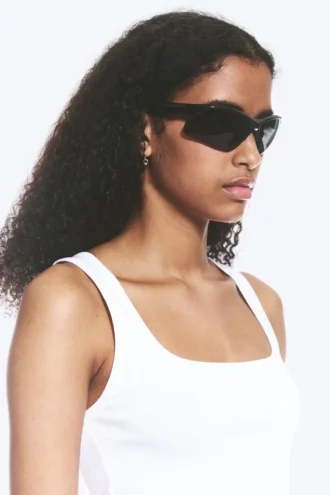 Gafas de sol deportivas llamativas – Negro