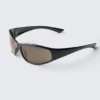 Gafas de sol envolventes – Negro – Lentes negras Gafas de sol envolventes – Negro – Lentes negras