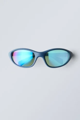 Gafas de sol ovaladas deportivas – Azul suave