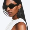 Gafas de sol ovaladas – Negras – Lentes marrones Gafas de sol ovaladas – Negras – Lentes marrones