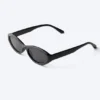 Gafas de sol ovaladas – Negro – Lentes negras Gafas de sol ovaladas – Negro – Lentes negras