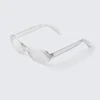 Gafas de sol ovaladas y finas con cristales tintados – Transparentes