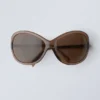 Gafas de sol oversize – Marrón oscuro Gafas de sol oversize – Marrón oscuro