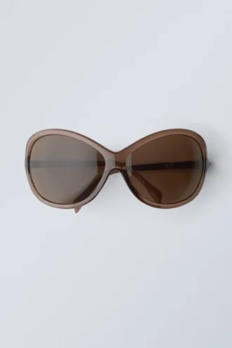Gafas de sol oversize – Marrón oscuro