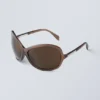 Gafas de sol oversize – Marrón oscuro Gafas de sol oversize – Marrón oscuro