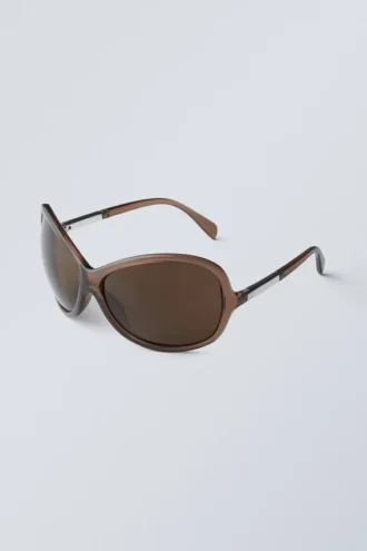 Gafas de sol oversize – Marrón oscuro