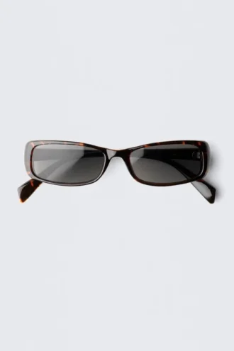 Gafas de sol rectangulares – Carey marrón