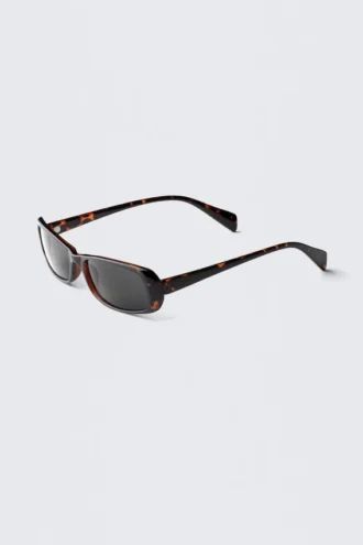 Gafas de sol rectangulares – Carey marrón