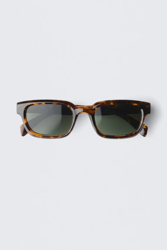 Gafas de sol unisex con montura rectangular llamativa – Carey – Lentes oscuras Gafas de sol unisex con montura rectangular llamativa – Carey – Lentes oscuras