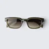 Gafas de sol unisex con montura rectangular llamativa – Verde oscuro Gafas de sol unisex con montura rectangular llamativa – Verde oscuro