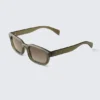 Gafas de sol unisex con montura rectangular llamativa – Verde oscuro Gafas de sol unisex con montura rectangular llamativa – Verde oscuro