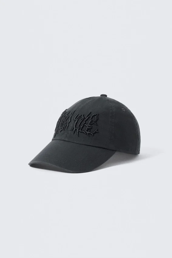Gorra bordada – Gris oscuro Gorra bordada – Gris oscuro