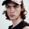 Gorra de béisbol bordada desgastada – Negra